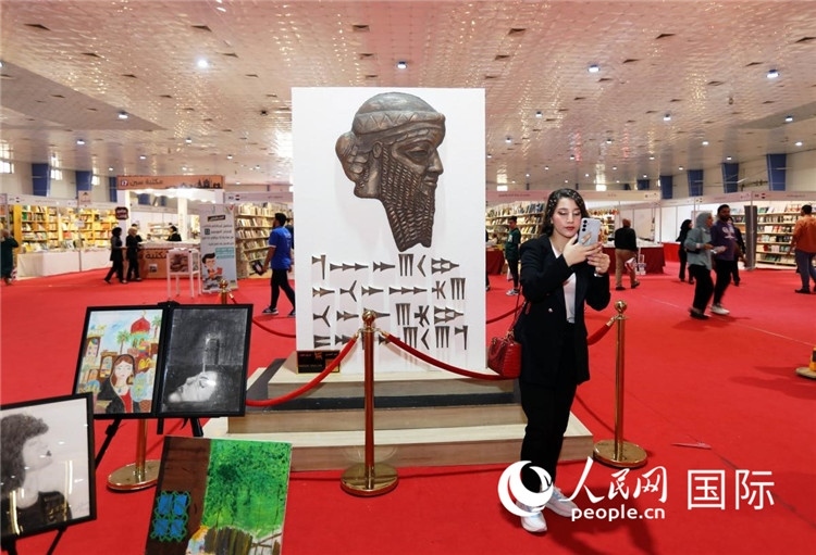 展廳一角。人民網(wǎng)中東中心分社奧馬爾·哈利勒攝