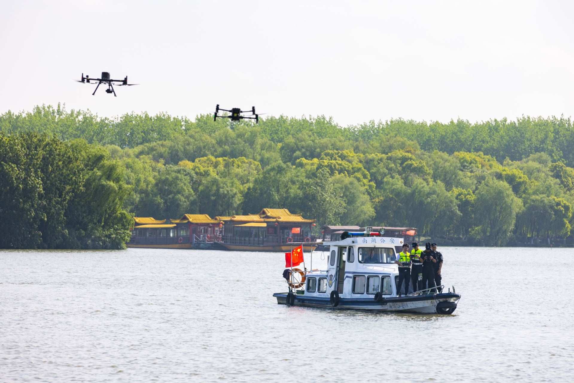 無人機(jī)義警隊。公安部供圖