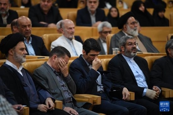 這是10月7日在伊朗首都德黑蘭拍攝的第七屆聲援巴勒斯坦兒童和青少年國際會議現(xiàn)場。新華社記者 沙達提 攝