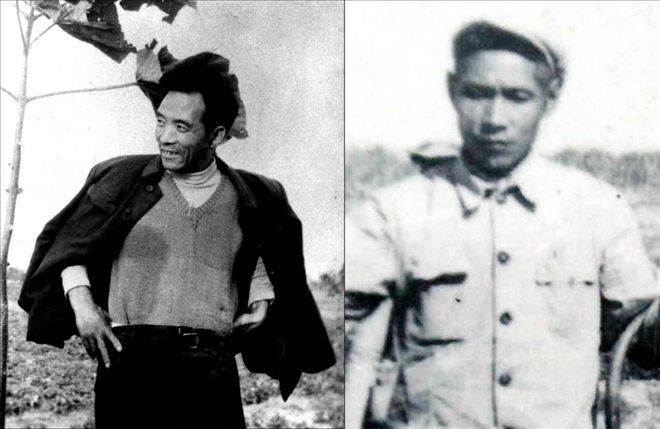 拼版照片：左圖為焦裕祿資料照片；右圖為谷文昌資料照片。