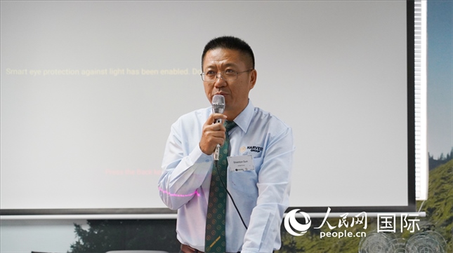 碩豐集團董事長孫曉棟發(fā)言。 人民網(wǎng) 張茜攝