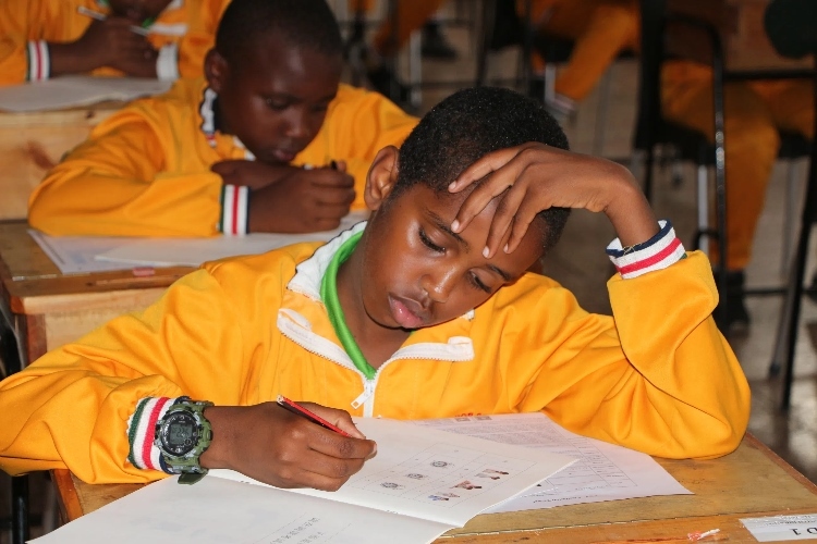 考場(chǎng)現(xiàn)場(chǎng)。埃格頓大學(xué)孔子學(xué)院供圖