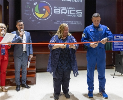 5月29日，“宇宙·金磚國家”圖片巡回展在北京舉辦。 北京俄羅斯文化中心供圖