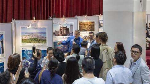 5月29日，“宇宙·金磚國家”圖片巡回展在北京舉辦，活動現(xiàn)場吸引了眾多中國觀眾。北京俄羅斯文化中心供圖