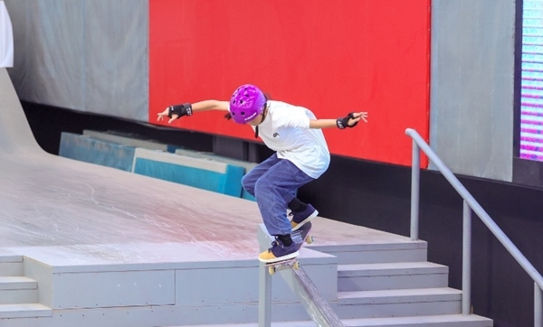 崔宸曦在比賽中。賽事組委會供圖