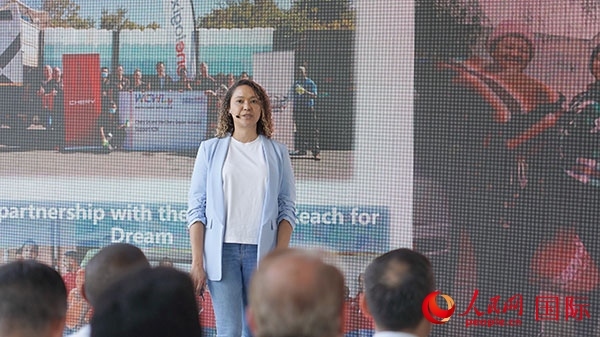 奇瑞南非公司全國市場經(jīng)理維倫·彼得森發(fā)言。人民網(wǎng) 張茜攝