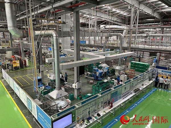 中企美的泰國工廠。人民網(wǎng)記者 簡承淵攝