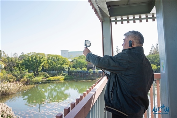 參觀白鷺園。環(huán)球網(wǎng)供圖