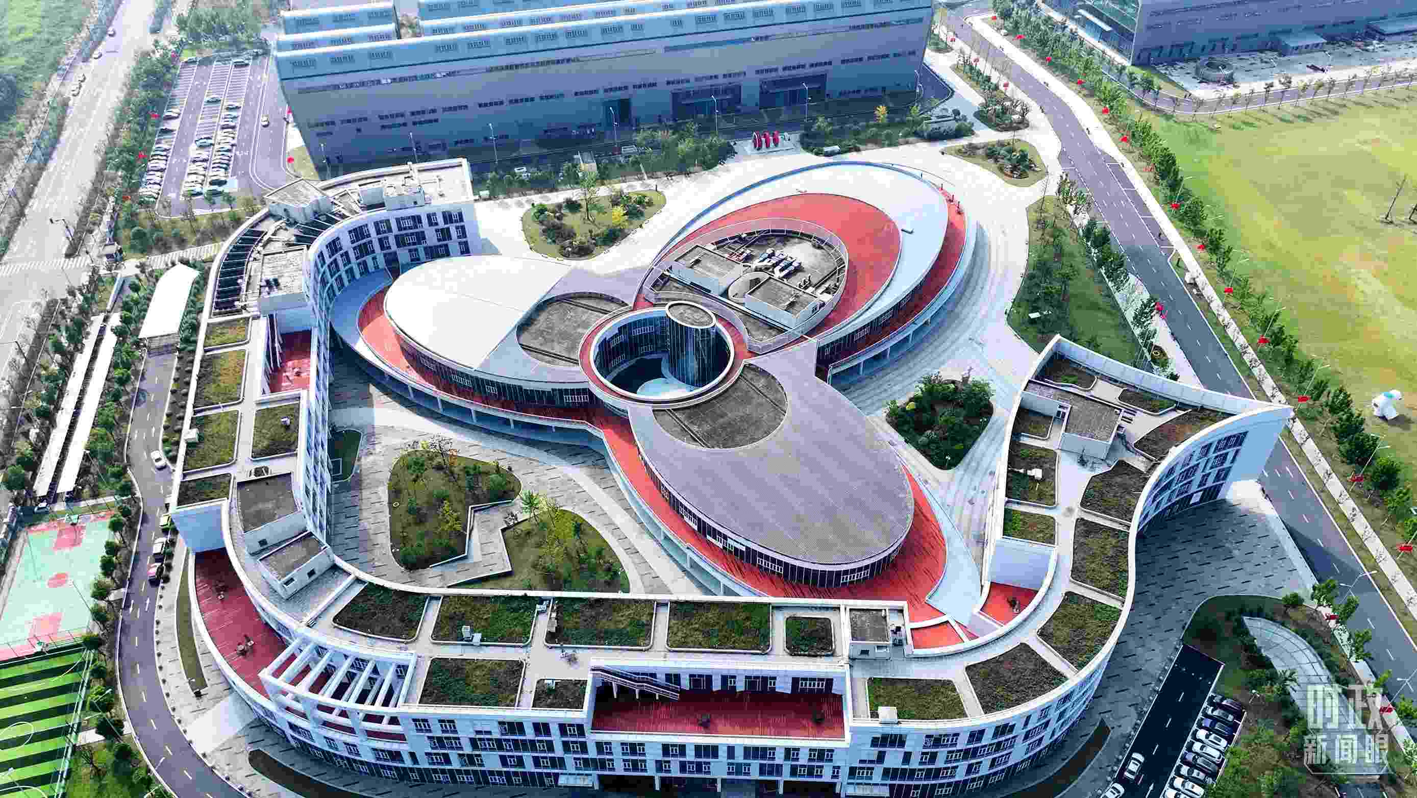 △位于合肥未來大科學城的聚變堆主機關(guān)鍵系統(tǒng)綜合研究設(shè)施園區(qū)。（總臺記者陳志猛拍攝）