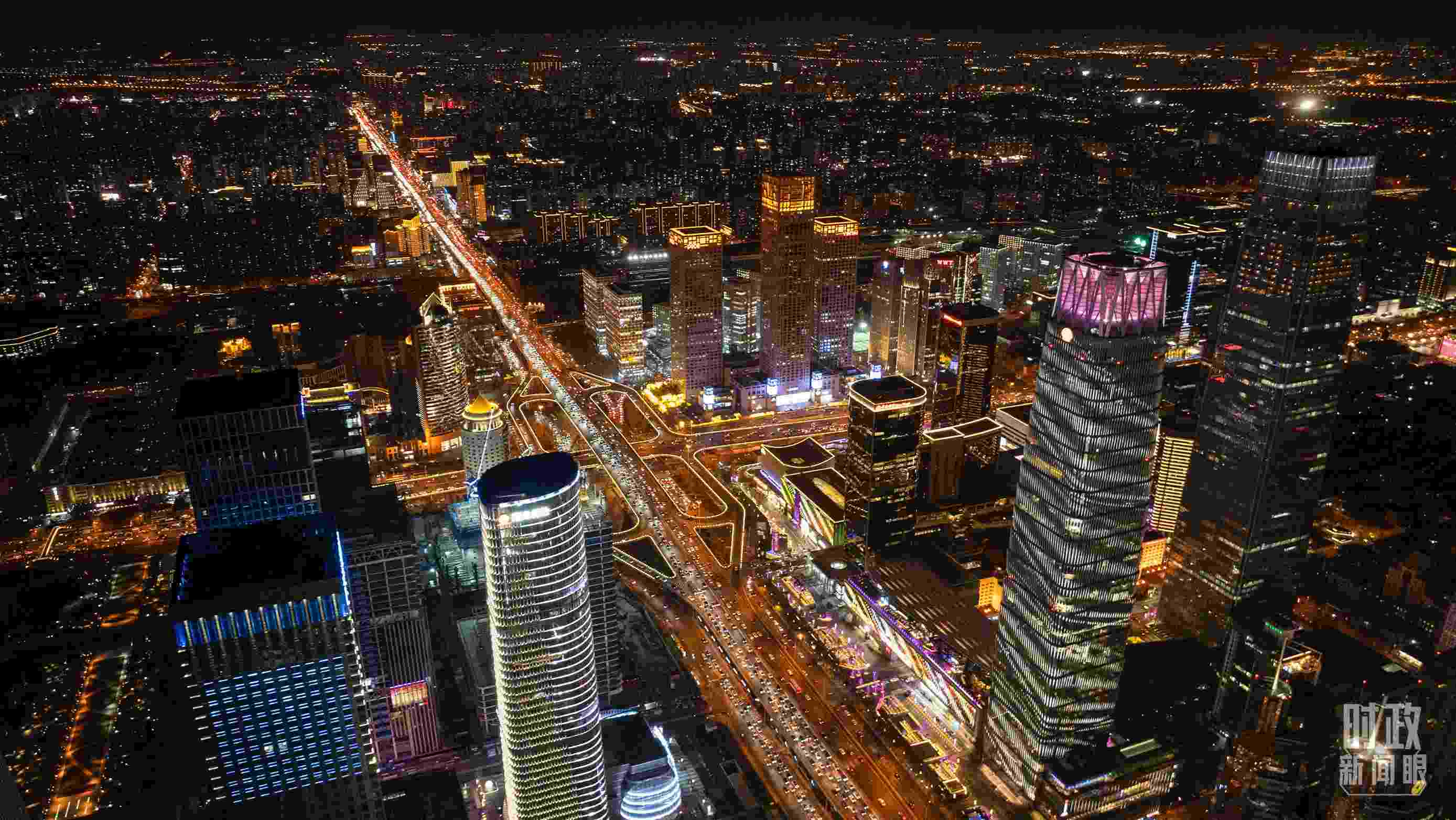 △北京CBD（中央商務區(qū)）。（總臺記者郭增浩拍攝）