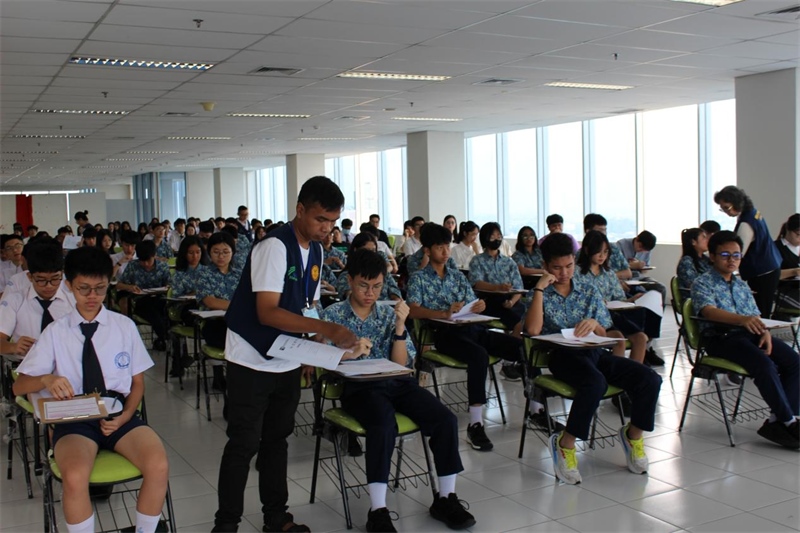 考試現(xiàn)場。印尼雅加達(dá)華文教育協(xié)調(diào)機(jī)構(gòu)供圖