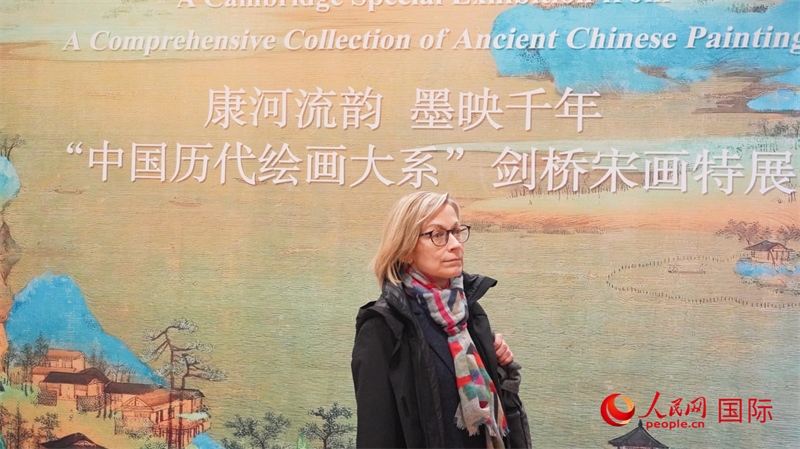 宋畫特展吸引英國學(xué)者。徐量攝