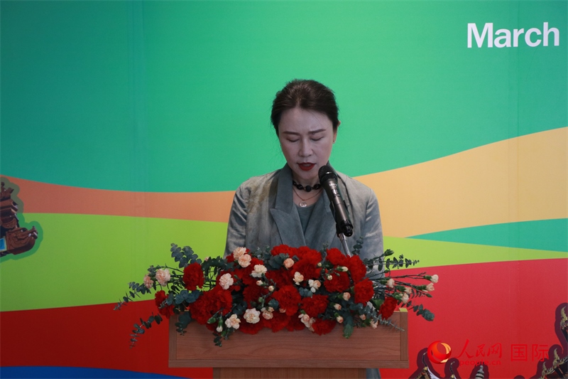 華彬文化基金會(huì)秘書長(zhǎng)盧戰(zhàn)發(fā)表講話。朱瀟逸攝