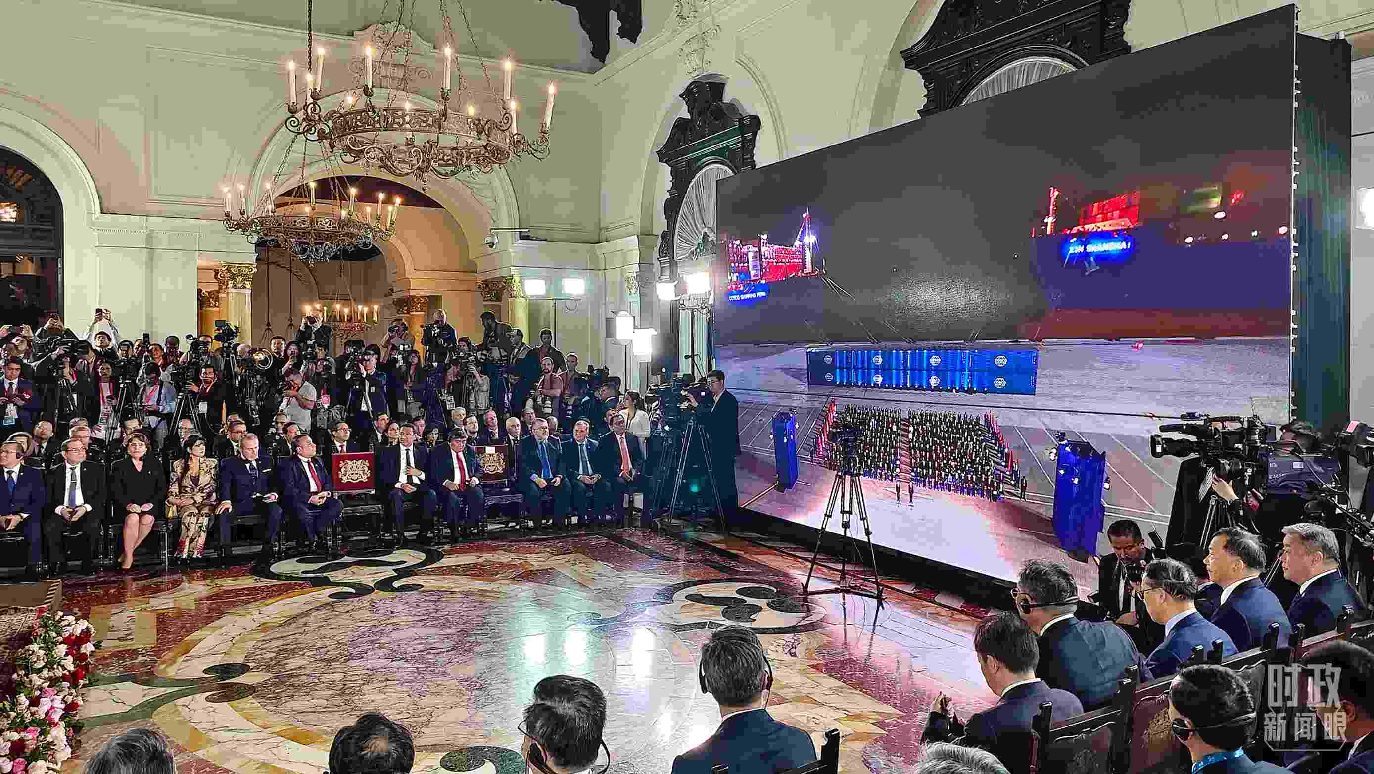 錢凱港開港儀式現(xiàn)場。（總臺央視記者韓銳拍攝）