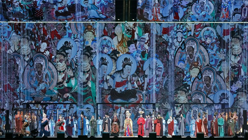 《受到召喚·敦煌》劇照。國(guó)話(huà)供圖