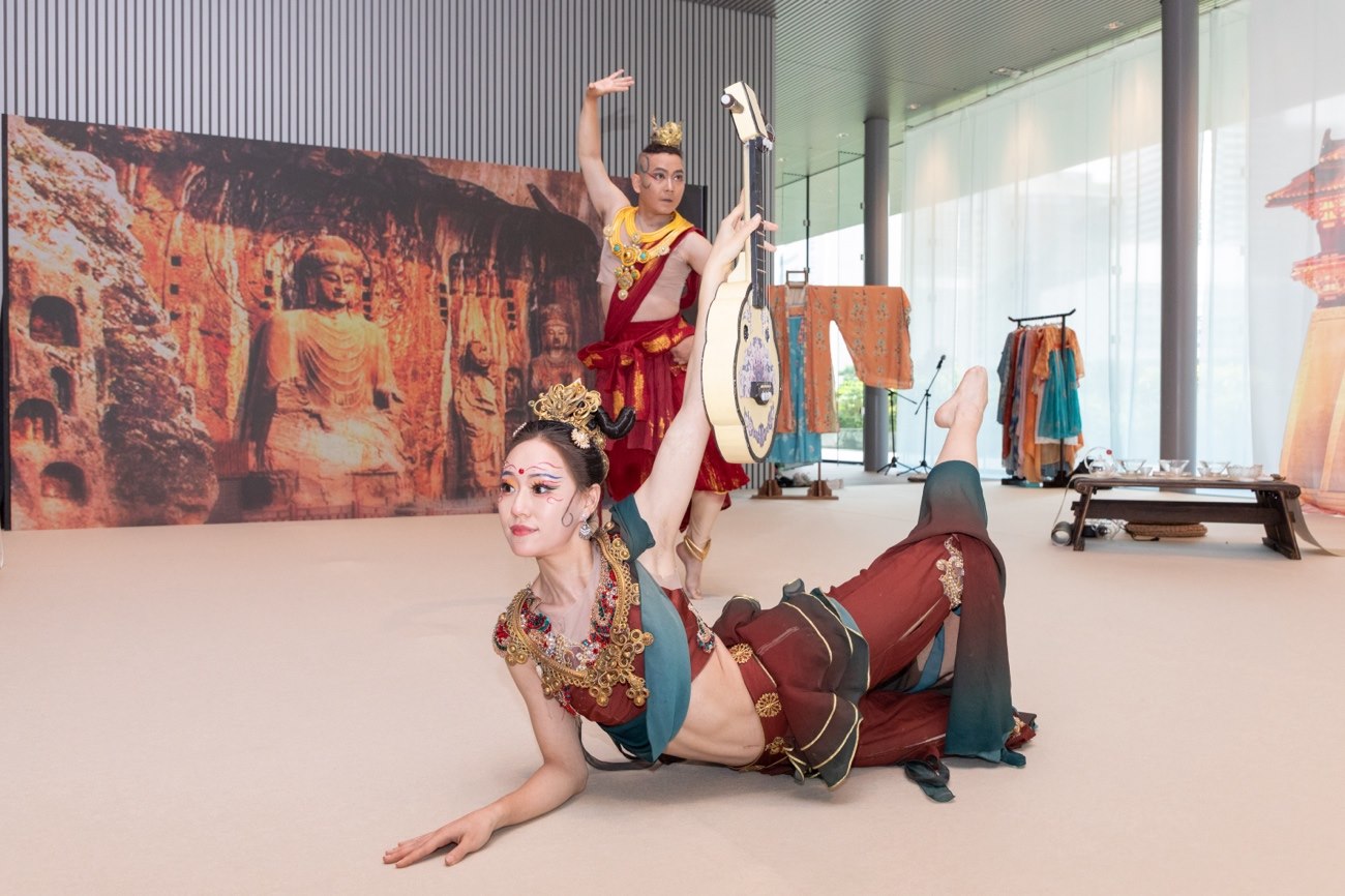 《龍門金剛》舞蹈。中國駐大阪旅游辦事處供圖