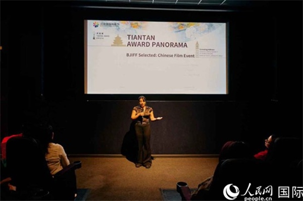 天壇映像全球巡展·倫敦站放映現(xiàn)場。楊浩鵬攝