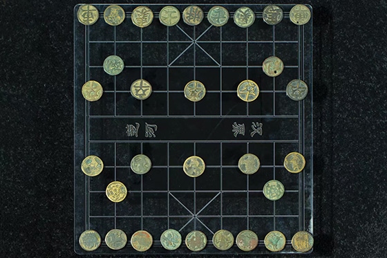 宋代中國(guó)銅象棋子。主辦方供圖
